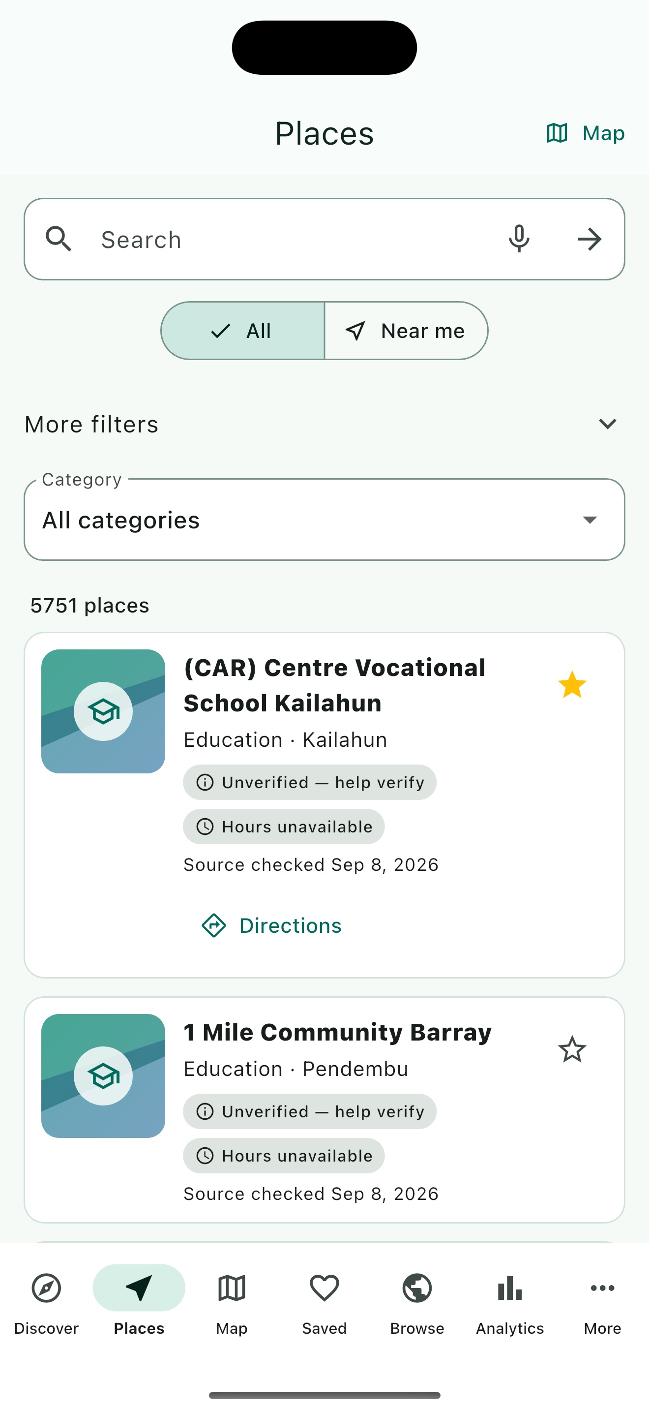 Current Ar Sabi Salone Places directory preview